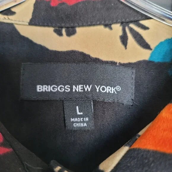 Briggs New York Painted Long-Sleeve Shirt. Size L - Picture 4 of 6